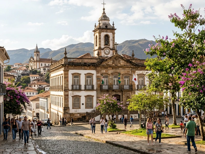 Um roteiro rigoroso de tres dias concebido para amantes de historia, arte barroca e preservacao da memoria cultural 🏛️. A viagem prioriza o entendimento aprofundado dos processos historicos que moldaram o Brasil colonial: desde os ideais libertarios da Inconfidencia Mineira ate a sofisticacao artistica de Aleijadinho e Mestre Ataide 🎨. Descubra a fascinante historia da populacao negra escravizada na Mina do Chico Rei e na Igreja de Santa Efigenia, desvende a economia do ouro na Casa dos Contos e encante-se com a Casa da Opera, o mais antigo teatro das Americas 🎭. Uma vivencia enriquecida por gastronomia tradicional legitima e hospedagem em casarao do seculo XIX 🍲.