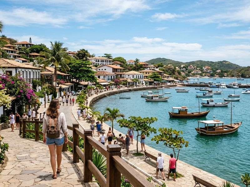 Um roteiro dinamico e acolhedor pensado exclusivamente para quem viaja sozinho com seguranca e autonomia. 🌴 O plano combina acomodacao estrategica em hostel no centro, passeios de barco compartilhados e cafes movimentados perfeitos para socializacao sem abrir mao de momentos de contemplacao individual. Das aguas calmas da Praia da Azeda e Ferradura ao astral esportivo de Geriba e o por do sol estonteante no Porto da Barra, viva uma imersao costeira inesquecivel com total conveniencia e seguranca em rotas consolidadas. ☀️🏖️