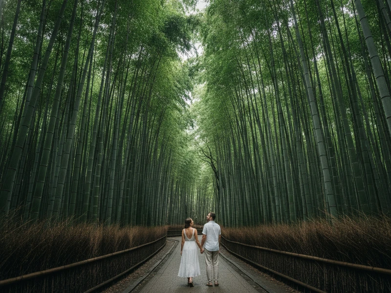 Este roteiro de 3 dias em Kyoto foi cuidadosamente elaborado para casais que buscam uma experiência romântica e intimista, longe das multidões e com foco em momentos especiais. Desde a acomodação em um charmoso ryokan com ambiente acolhedor até jantares à luz de velas em restaurantes sofisticados, cada detalhe foi pensado para fortalecer a conexão a dois. O roteiro inclui passeios por paisagens deslumbrantes como o Bosque de Bambu de Arashiyama e o Santuário Fushimi Inari-taisha, sempre em horários estratégicos para garantir mais privacidade. Experiências culturais como uma cerimônia de chá privada e um relaxante spa a dois complementam a jornada. O ponto alto é a vista panorâmica de Kyoto ao entardecer, proporcionando um cenário mágico para celebrar o amor. Preparem-se para uma viagem inesquecível, repleta de beleza, sabor e romance na antiga capital do Japão. 🌸💑🍣
