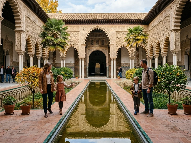 Um roteiro cuidadosamente planejado para famílias que viajam com crianças e avós, combinando atrações históricas icônicas com museus interativos e áreas verdes seguras. Com ritmo moderado e pausas diárias de descanso, o plano garante acessibilidade total, deslocamentos curtos e gastronomia acolhedora, aproveitando o clima ameno do outono andaluz com conforto e segurança inesquecíveis. 🍂👨‍👩‍👧‍👦🏰