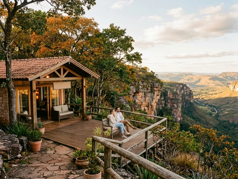 Um roteiro meticulosamente desenhado para casais que valorizam privacidade, sofisticação e conexão com a natureza exuberante. ✨ Ao longo de três dias inesquecíveis, o casal desfruta de hospedagem debruçada sobre desfiladeiros, relaxamento pleno em spa exclusivo, passeio privativo de lancha por águas calmas e límpidas, além de pores do sol deslumbrantes nos mirantes mais poéticos da serra. 🌅 A experiência se completa com a gastronomia autoral em jantares intimistas à luz de velas, celebrando momentos especiais em uma das paisagens mais fascinantes do Brasil. 🥂