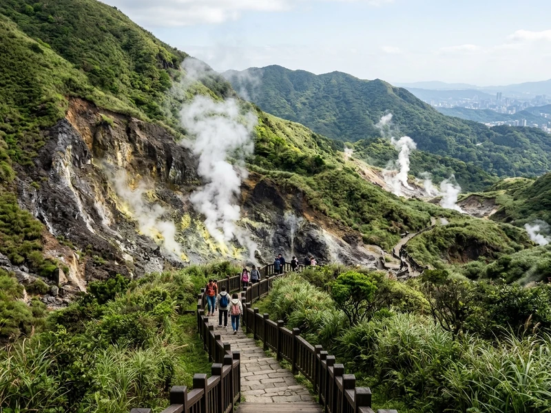 Descubra o lado mais selvagem e preservado de Taiwan em uma experiencia de 3 dias voltada para amantes da natureza. Este roteiro sustentavel integra o Parque Nacional Yangmingshan com suas fumarolas vulcanicas, o santuario ornitologico de Guandu, as trilhas da mata subtropical de Fuyang e a cultura milenar do cha agroecologico em Maokong. Tudo planejado com transporte coletivo de baixo carbono, restaurantes dedicados a ingredientes organicos locais e hospedagem certificada por praticas ecologicas conscientes. 🌿🦉✨