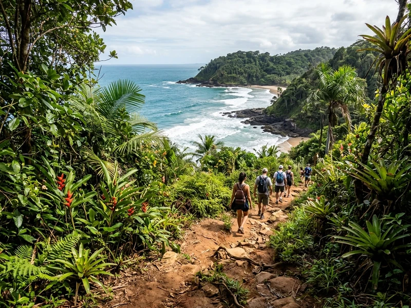Uma experiência de três dias desenhada para amantes da natureza que buscam turismo responsável e baixo impacto ambiental. Conheça as falésias, praias selvagens e cachoeiras exuberantes da Mata Atlântica baiana através de trilhas guiadas com respeito total aos ecossistemas locais. Desfrute de acomodação ecológica, culinária baseada em ingredientes regionais sustentáveis e navegação suave pelos manguezais do histórico Rio de Contas.
