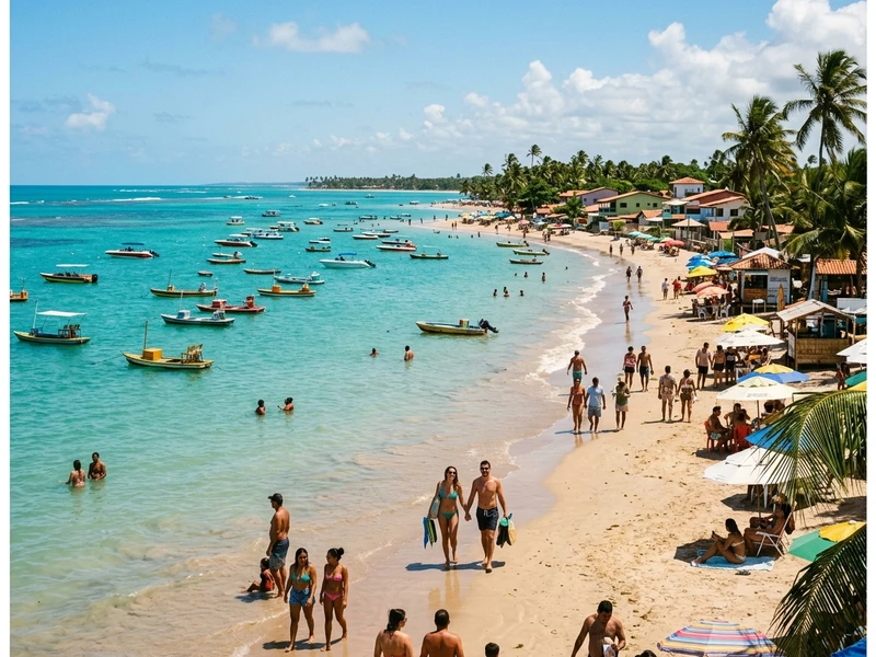Um roteiro exclusivo criado para casais que desejam vivenciar momentos intimos e memoraveis em um dos cenarios mais deslumbrantes do litoral brasileiro. Com foco em exclusividade e calma, o percurso combina passeios privativos de barco pelas piscinas naturais, sessao de spa a dois e contemplacao do por do sol em mirante panoramico. As refeicoes contam com jantares requintados a luz de velas sob o ceu estrelado e acomodacao acolhedora com vista privilegiada para o mar calmo e turquesa. Uma viagem perfeita para fortalecer lacos e celebrar o amor. 🌴🌅💙