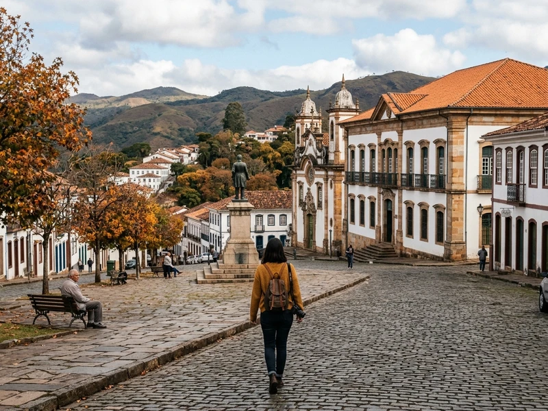Um roteiro sob medida para o viajante independente que busca mergulhar na arte e na história barroca sem abrir mão de segurança e boas trocas sociais 🏛️. Hospedando-se em um hostel comunitário bem avaliado, o viajante combina caminhadas reflexivas por igrejas douradas e museus consagrados com passeios em grupo e paradas em cafés vibrantes ☕. O clima ameno do outono mineiro proporciona luz dourada para contemplar mirantes panorâmicos e noites agradáveis em bistrôs e bares que acolhem muito bem quem viaja desacompanhado 🌄.