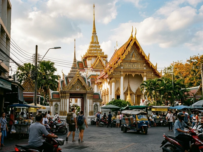 Tres dias dinamicos desenhados sob medida para mochileiros independentes em Bangkok. O itinerario foca em mobilidade inteligente usando barcos publicos, metros e caminhadas cenicas, combinando templos de entrada simbolica com passeios urbanos gratuitos. A alimentacao prioriza as capitais mundiais da comida de rua, como Yaowarat e mercados locais, garantindo refeicoes deliciosas gastando poucos dolares, alem de estadia em hostel vibrante para trocar experiencias.
