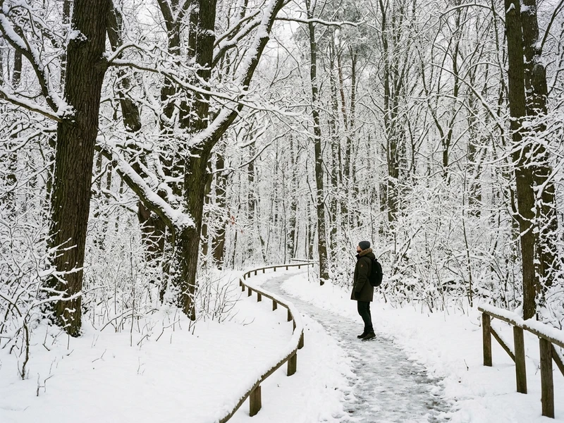 Uma experiência autêntica e consciente pensada para viajantes que colocam a preservação ambiental no centro de sua jornada 🌿. Este roteiro revela ecossistemas protegidos fascinantes durante o inverno, desde as dunas florestadas e habitats de alces no Parque Nacional Kampinos até santuários de aves ribeirinhas no Vístula 🦅. Todas as atividades contam com guias científicos especializados e zero impacto biológico, priorizando mobilidade pública limpa 🚊, gastronomia orgânica e plant-based de excelência culinária 🍽️ e hotelaria sustentável com práticas ecológicas auditadas ♻️. Uma vivência transformadora pelo lado mais verde, silencioso e grandioso da Europa.