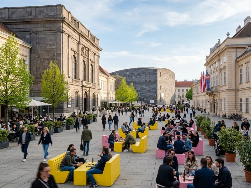 Prepare-se para viver uma jornada vibrante em Viena desenhada especialmente para apaixonados por musica, vida noturna e festivais! 🎧🏙️ Durante tres dias na efervescente primavera austriaca, o roteiro equilibra tardes descontraidas no MuseumsQuartier e Donaukanal com pausas vitais de recuperacao para curtir a noite no seu maximo. Voce vai desbravar os clubes mais cultuados da Europa como o Flex, a autentica Pratersauna e o lendario templo do techno Grelle Forelle, alem dos vibrantes arcos do Guertel. Tudo conectado pelo transporte noturno seguro e pontual, garantindo pura diversao com conforto e sem exaustao! 🍸🕺