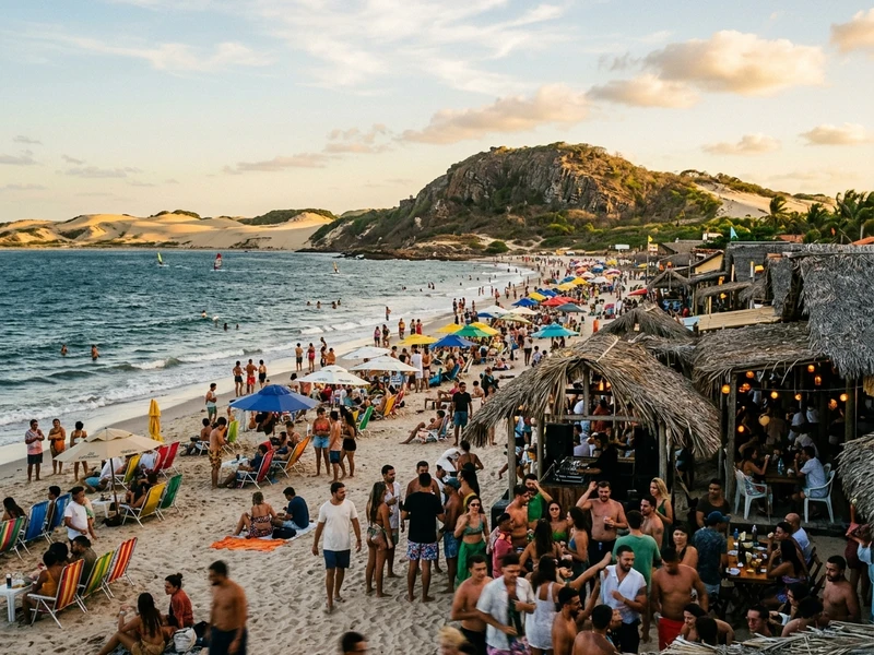Um roteiro eletrizante e estrategico sob medida para quem ama festa, boa musica e conexao social sem esgotamento fisico. Curta os rooftops mais badalados como o Cafe Jeri, desfrute de day clubs incriveis na lagoa e dance muito forro tradicional e samba na praia. Tudo isso intercalado com intervalos estrategicos de descanso para manter o pique maximo ate o amanhecer, aproveitando a seguranca e magia das vielas iluminadas da vila costeira! 🌴✨🍹