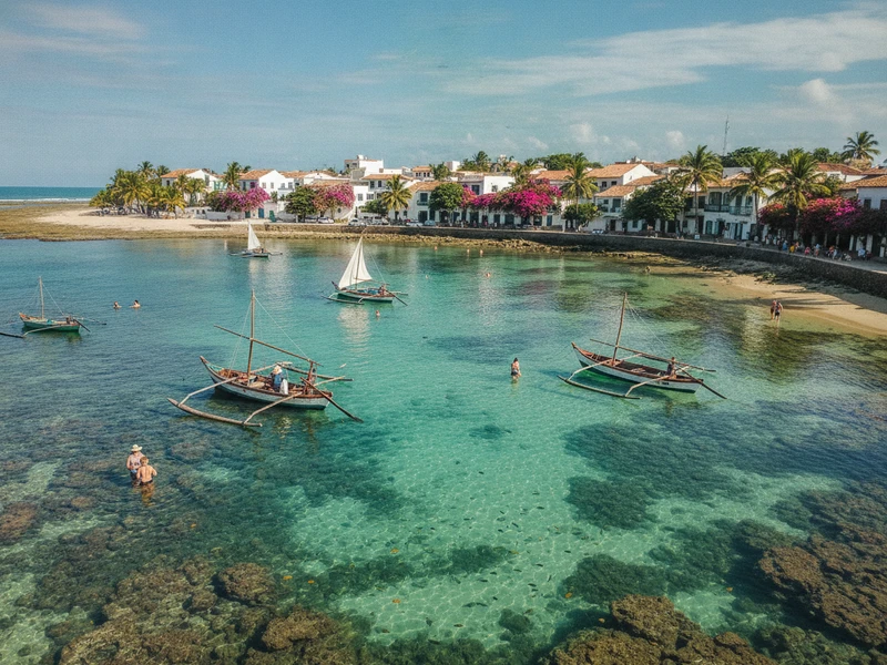 Este roteiro de 3 dias em Porto de Galinhas é cuidadosamente planejado para viajantes que buscam uma imersão cultural profunda, indo além das belezas naturais. 🏖️ Exploraremos a rica história da vila, desde suas origens como porto de contrabando até sua evolução, com passeios de jangada que revelam a ecologia local e a tradição dos pescadores. Visitaremos o Ateliê do Carcará para apreciar a arte regional e a Feira de Artesanato para interagir com os artesãos. Uma excursão a Ipojuca nos conectará com a arquitetura colonial e a história da região. A gastronomia típica pernambucana será um destaque, com refeições em restaurantes renomados que celebram os sabores do mar e da terra. Cada atração é apresentada com seu contexto histórico e cultural, garantindo uma experiência enriquecedora e autêntica. Prepare-se para uma jornada que nutre a mente e o espírito! 📚🎨🍽️