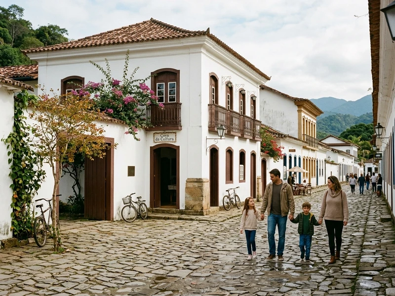 Um roteiro planejado com carinho para integrar criancas, pais e avos em uma viagem acolhedora e segura. Paraty no outono revela um clima perfeito para passeios sem calor excessivo nem chuvas intensas. Os deslocamentos sao curtos e sem riscos, incluindo atracoes com acessibilidade plena como a Casa da Cultura e as passarelas suspensas da Fazenda Bananal. O ritmo moderado oferece pausas vespertinas para descanso e culinaria saudavel e saborosa, garantindo conforto, lazer e muita cumplicidade familiar. 🌿✨