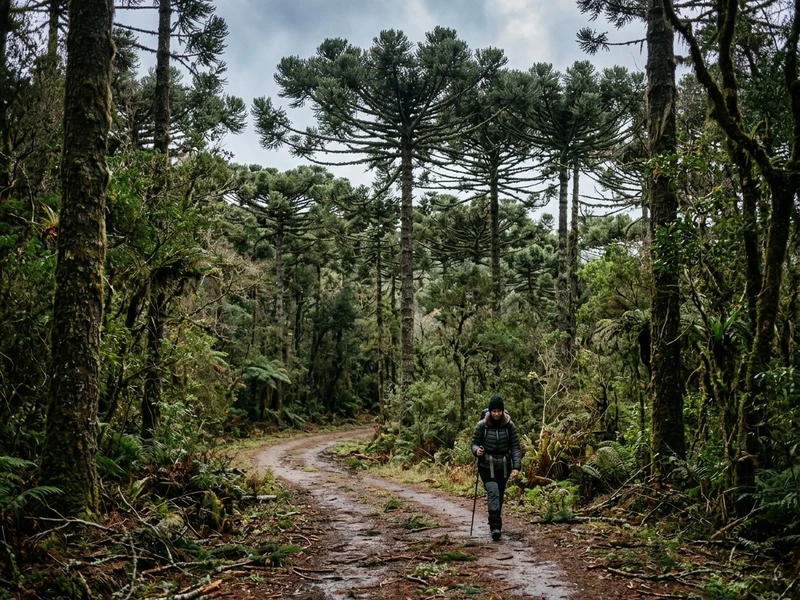 Explore as matas de araucarias e os desfiladeiros da Serra Gaucha em uma jornada sustentavel de tres dias. Este roteiro foi planejado para amantes da natureza que priorizam conservacao, trilhas autenticas e experiencias de baixo impacto ambiental durante o inverno. Voce percorrera as trilhas protegidas da Floresta Nacional, contemplara a grandiosidade do Parque das Sequoias, respirara o ar puro nas cascatas do Ecoparque Sperry e avistara a fauna silvestre no Parque da Ferradura. Com gastronomia local farm to table valorizando produtores regionais e hospedagem acolhedora, esta viagem une consciencia ecologica, ar puro da serra e respeito aos ecossistemas nativos. 🌲💧🍂