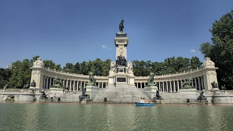 Paseo en barca no Parque del Retiro