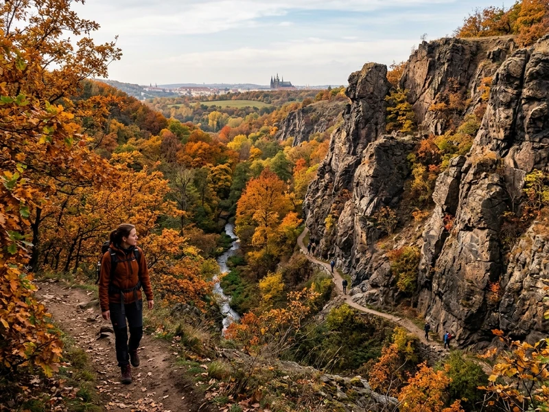 Um roteiro eletrizante e dinâmico feito sob medida para amantes de aventura e esportes ao ar livre. Longe do turismo convencional e das multidoes das pontes historicas, a viagem explora os monumentais vales rochosos de Divoka Sarka e Prokopske udoli, desafia as bravas aguas do canal olimpico de Troja e proporciona o ápice da adrenalina com paraquedismo a 4.000 metros de altitude. A jornada inclui ainda a travessia das bordas do desfiladeiro de Velka Amerika e uma imersao tecnica nos paredoes de escalada de SmichOFF, sempre acompanhada de orientacoes rigidas de seguranca, equipamentos certificados e refeicoes ricas em energia para sustentar o ritmo maximo. 🧗‍♂️🪂🌊