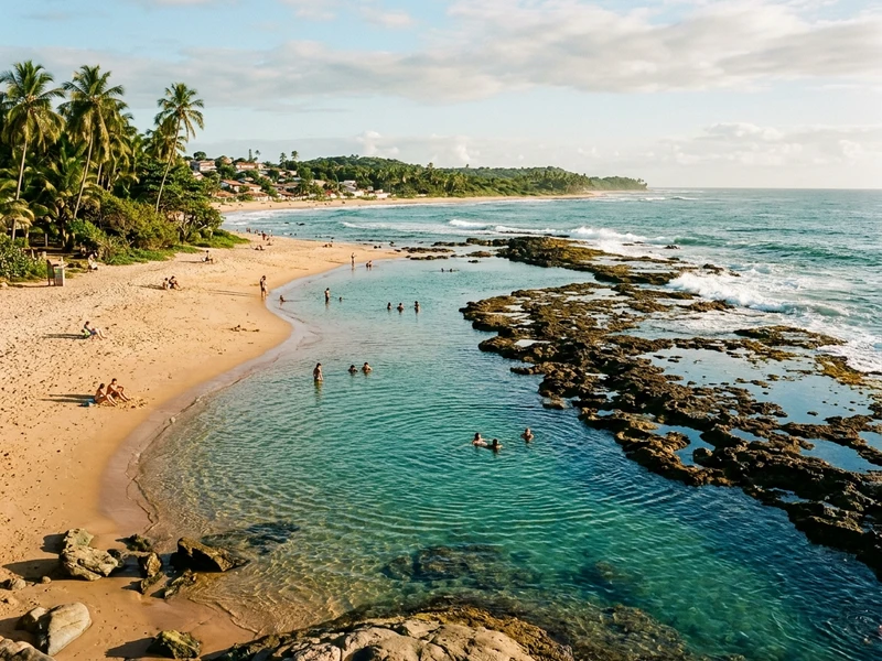 Um roteiro desenhado exclusivamente para quem necessita desacelerar, renovar as energias e viver dias de pura serenidade à beira-mar. 🌿 Hospedado em um dos resorts mais conceituados do país, você desfrutará de rituais revigorantes no spa, caminhadas lentas sob a sombra dos coqueirais e banhos relaxantes nas piscinas naturais protegidas por recifes de corais. 🌊 A culinária baiana de alto padrão traz sabores frescos e autênticos em ambientes arejados e charmosos da vila, sem qualquer correria. Cada detalhe foi estruturado para evitar multidões e priorizar o conforto acústico, o contato sutil com a natureza e o descanso pleno da mente e do corpo. ✨
