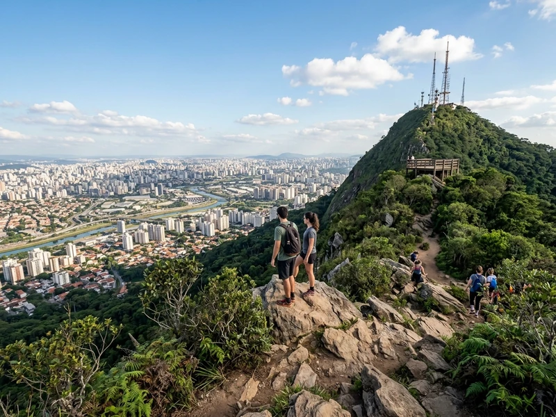Um roteiro eletrizante de 3 dias projetado para amantes de esportes radicais e adrenalina extrema. A expedicao explora o ponto mais alto com a Trilha do Pai Ze no Jaragua, o rafting em corredeiras intensas em Juquitiba, a velocidade nos karts da Granja Viana, a mega tirolesa do Parque Caminhos do Mar e ginasios renomados de escalada esportiva e boulder. Tudo com logistica agil, refeicoes substanciais e foco total no ritmo dinamico longe da monotonia urbana.