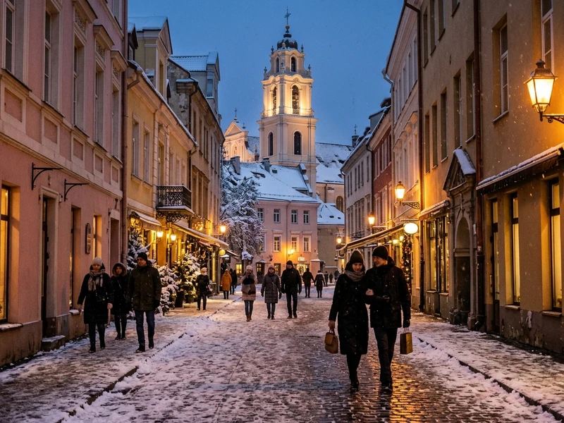 Um roteiro romântico desenhado para casais que buscam sofisticação e acolhimento no inverno báltico ❄️🕯️. Descubra ruelas medievais cobertas de neve, relaxe em um spa exclusivo subterrâneo e navegue em um barco aquecido com vista para o lendário castelo de Trakai 🏰. Cada dia culmina em jantares memoráveis à luz de velas e vistas panorâmicas deslumbrantes ao entardecer ✨.
