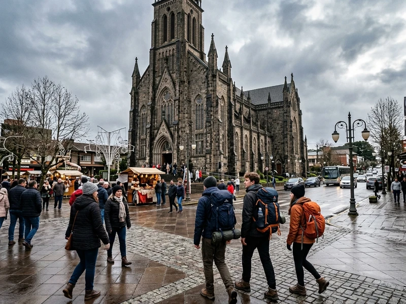 Roteiro mochileiro feito sob medida para explorar o melhor de Canela no inverno com máxima autenticidade e economia 🎒. Durante três dias, viva a atmosfera acolhedora da Serra Gaúcha desbravando mirantes deslumbrantes sobre o Vale do Quilombo, a imponente Catedral de Pedra e trilhas naturais entre araucárias e sequoias gigantes 🌲. Todas as atrações contam com opções gratuitas ou ingressos acessíveis, combinando deslocamentos práticos de ônibus municipal e caminhadas cênicas. As refeições privilegiam padarias de bairro, bufês a quilo e quitutes coloniais caseiros que aquecem a alma no frio ☕. O descanso ocorre em hostel acolhedor com lareira e troca de experiências entre viajantes do mundo todo.