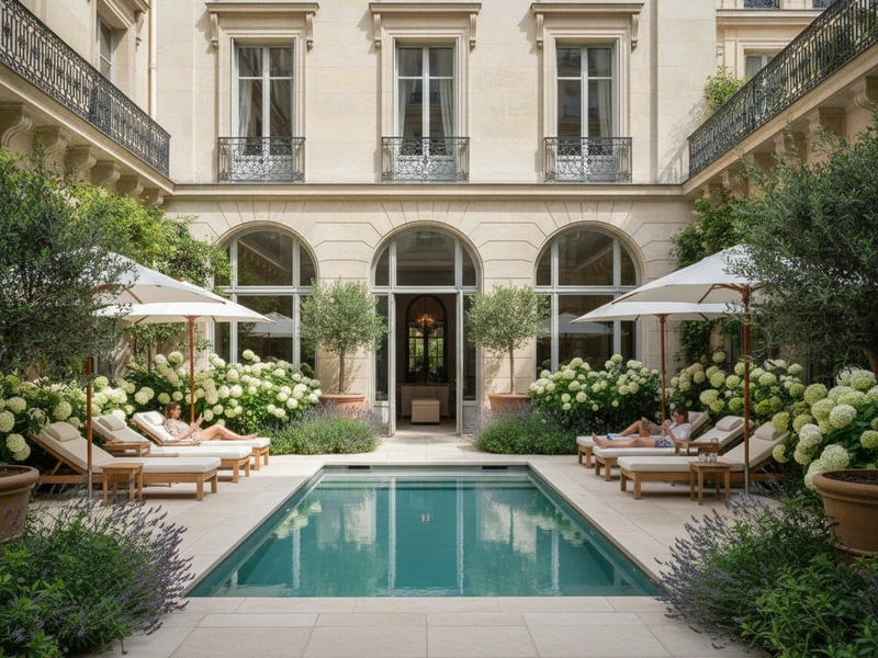 Este roteiro de 3 dias em Paris foi cuidadosamente elaborado para quem busca relaxar e descansar, fugindo do estresse cotidiano. Priorizamos um ritmo tranquilo, com foco em experiências de bem-estar, como spas luxuosos e passeios suaves por parques e bairros charmosos. As acomodações foram escolhidas pela sua infraestrutura de excelência em bem-estar, garantindo conforto e serenidade. Evitamos atrações barulhentas ou superlotadas e deslocamentos longos, para que cada dia seja uma jornada de puro deleite e renovação. Desfrute da alta gastronomia em ambientes sofisticados e da beleza parisiense sem pressa, permitindo-se recarregar as energias na Cidade Luz. 🥂✨