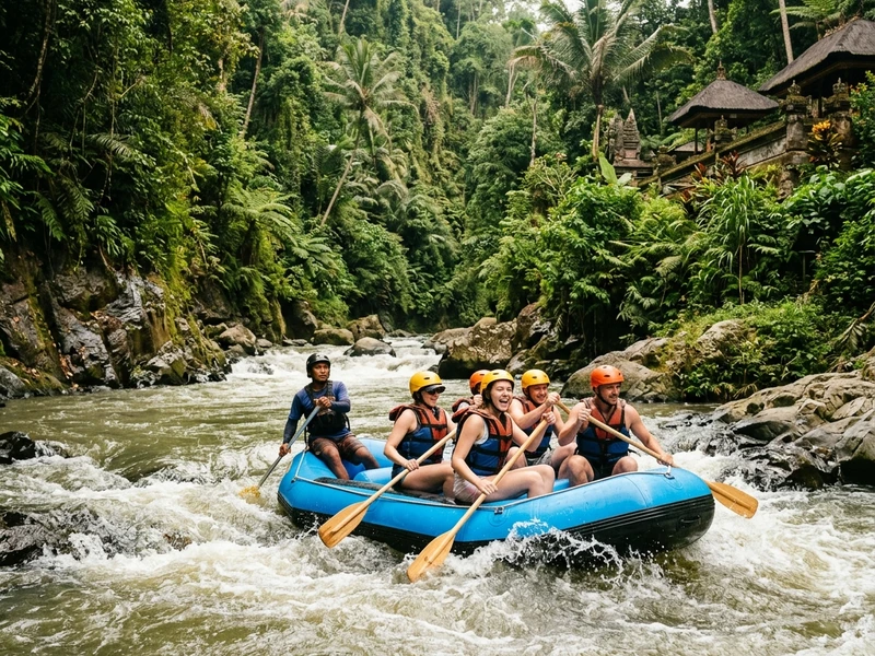Um roteiro eletrizante e sem espaco para o comodismo! Projetado sob medida para quem busca esforco fisico real e conexao crua com a natureza tropical 🌋. Voce enfrentara as violentas corredeiras do Ayung, escalara fendas umidas no desfiladeiro de Beji Guwang e subira encostas vulcanicas sob as estrelas no Monte Batur 🧗‍♂️. A expedicao ainda inclui saltos de penhascos em cachoeiras remotas do norte, voo de parapente nas falésias e sessao explosiva de wakeboard 🏄‍♂️. Tudo planejado com foco estrito em seguranca, guias homologados e equipamentos certificados.