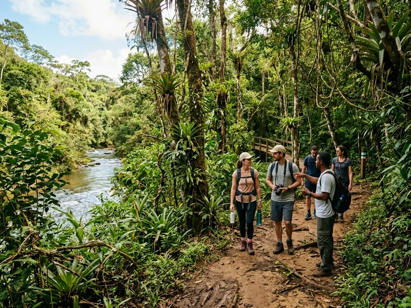 Uma expedição vibrante e rigorosa feita sob medida para exploradores que buscam desafios físicos reais e adrenalina ininterrupta na Bahia. Durante três dias intensos no calor do verão, você explorará a Reserva de Sapiranga com trekking denso e descidas radicais em tirolesas e caiaques nas corredeiras do Rio Pojuca. O roteiro mergulha na profundeza dos arrecifes marinhos com cilindro scuba, acelera pelas dunas selvagens em quadriciclos 4x4 perto do Castelo Garcia D'Ávila, enfrenta o oceano aberto a bordo de canoas havaianas e finaliza com corridas técnicas nas trilhas rústicas de restinga do Parque Klaus Peters. Toda a jornada é pautada por protocolos técnicos de segurança, equipamentos homologados e ritmo frenético longe do sedentarismo. ⚡🧗🌊