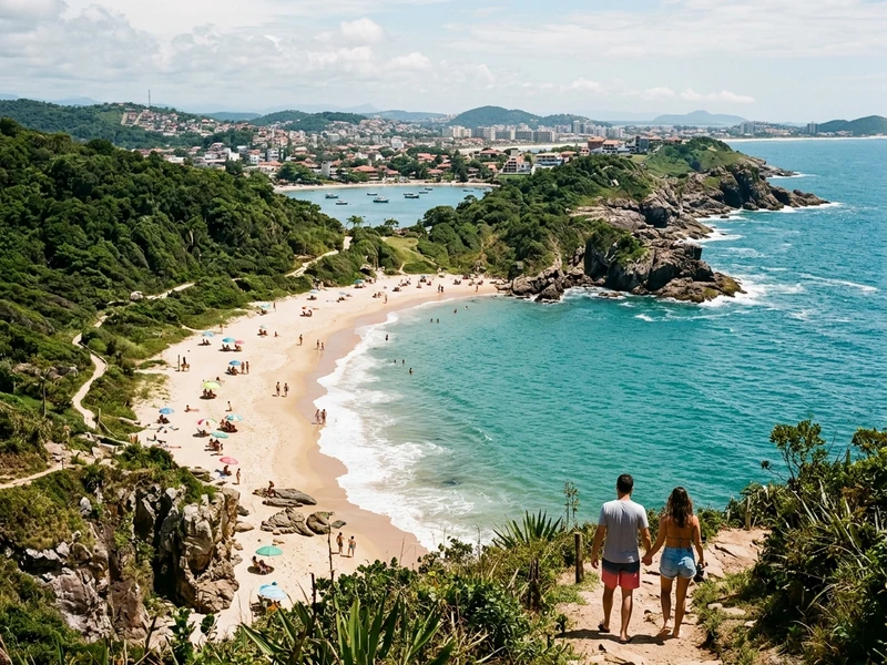 Descubra o lado mais intimista e encantador do litoral catarinense em um roteiro feito sob medida para casais. Longe de agitacoes e focado no romance, a viagem proporciona momentos memoraveis: passeio privativo de barco por enseadas serenas, tardes revigorantes de spa a dois com rituais sensoriais e o espetaculo inesquecivel do por do sol nos mirantes mais deslumbrantes da regiao. Cada noite e coroada com requintados jantares a luz de velas a beira-mar, desfrutando do melhor da gastronomia local em uma atmosfera acolhedora e privativa. Uma imersao perfeita para celebrar o amor com tranquilidade, charme e cenarios paradisiacos. 🌊✨🥂