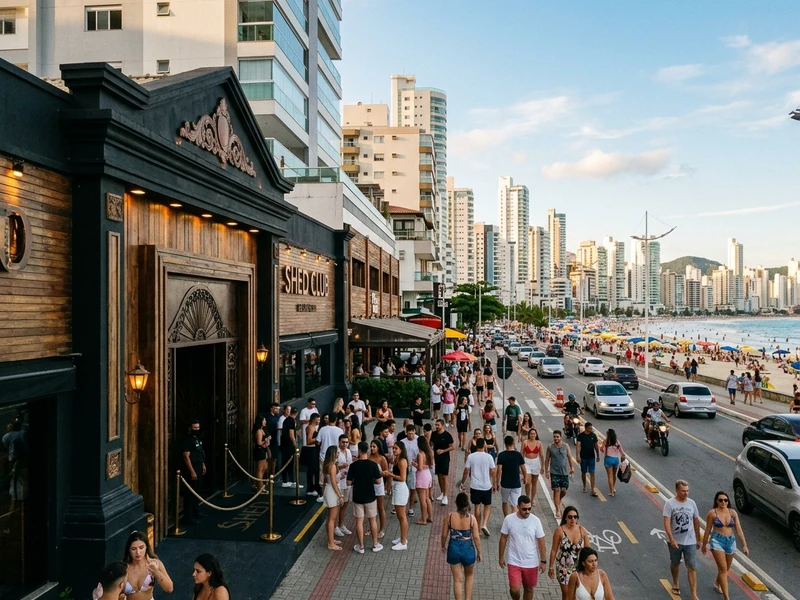 Uma imersao vibrante de 3 dias feita sob medida para os apaixonados por festas, musica e cultura clubber no principal polo de entretenimento noturno do sul do Brasil. O roteiro equilibra dias de descanso estrategico e tardes leves em beach clubs com noites monumentais nos maiores palcos da musica eletronica e entretenimento, incluindo Shed Club, Green Valley e o icônico Warung Beach Club. Tudo planejado com deslocamentos seguros via transporte por aplicativo e refeicoes reconfortantes para manter a disposicao nas alturas durante toda a viagem! 🎶🕺🍹