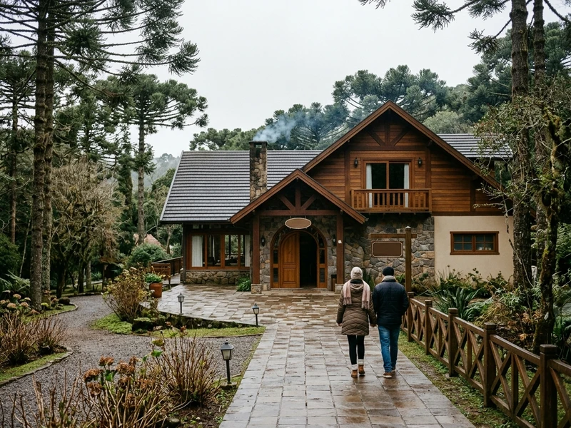 Um roteiro exclusivo de 3 dias desenhado para quem prioriza o sossego, o conforto e a renovacao pessoal na Serra Gaucha durante os meses frios. Sem filas, sem pressa e longe do turismo agitado, a viagem combina hospedagem em hotel com spa de alto padrao, refeicoes serenas e gastronomia rica em ambientes aquecidos por lareiras. Entre caminhadas leves sob arvores centenarias, degustacoes contemplativas de vinhos e terapias corporais relaxantes, cada momento foi pensado para trazer maximo descanso físico e mental.