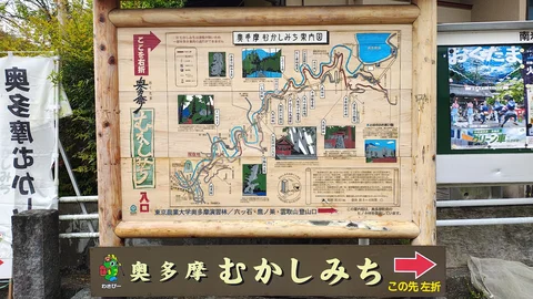 Trilha ao redor do Lago Okutama