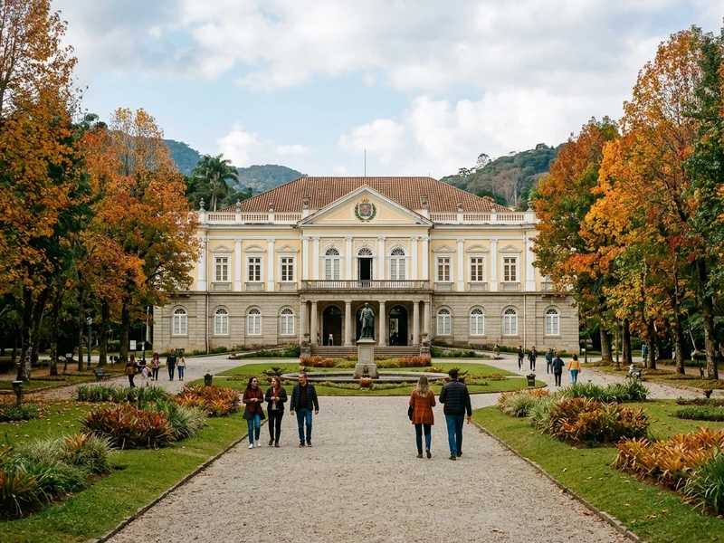 Um mergulho fascinante e rigoroso na história do Brasil através do patrimônio preservado da serra fluminense 👑. Este roteiro foi desenhado para entusiastas culturais que buscam densidade histórica, contexto político e herança intelectual. Você percorrerá as salas solenes do Museu Imperial, o silêncio comovente do mausoléu da dinastia de Bragança, o refúgio comovente de Stefan Zweig durante os anos de guerra europeia e as marcas pioneiras dos imigrantes germânicos 🇩🇪. Uma viagem rica em aprendizado, alta gastronomia serrana e cenários tombados pelo patrimônio nacional 🇧🇷.