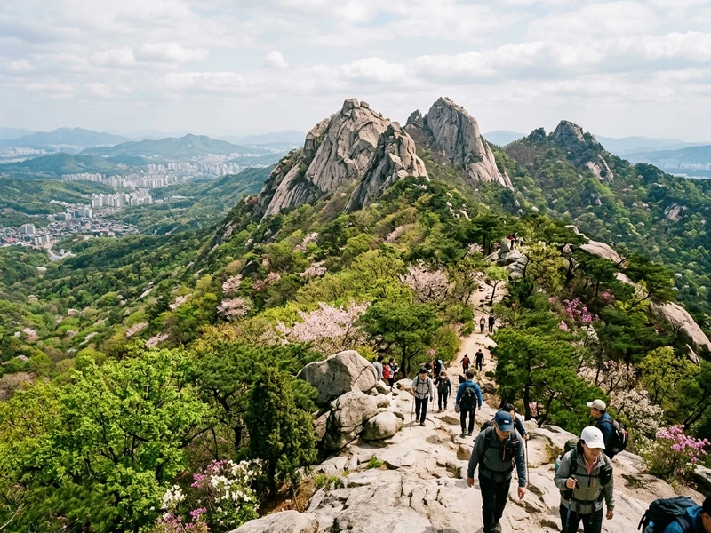 Roteiro sustentavel de 3 dias dedicado a ecoturistas e amantes da vida silvestre, desenhado sob a etica do baixo impacto ambiental durante o auge da primavera. A experiencia combina caminhadas guiadas em reservas florestais protegidas como o Parque Nacional Bukhansan e o Monte Achasan, visitas a modelos de recuperacao ecologica como o Haneul Park e Seoul Forest, e imersao cientifica no Hongneung Arboretum. Todo o trajeto e apoiado pelo transporte publico eletrico, refeicoes em restaurantes focados em ingredientes organicos e tradicoes budistas com zero desperdicio, alem de hospedagem com certificacoes de eficiencia ecologica. 🌲🌸✨