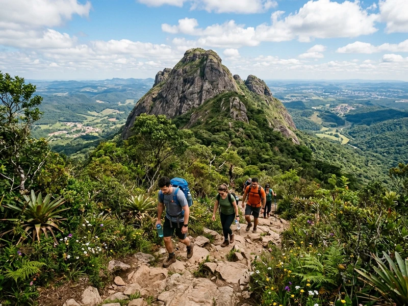 Prepare-se para uma jornada intensa e repleta de adrenalina pelas escarpas e corredeiras da Serra do Mar e arredores da capital paranaense. Este roteiro foi desenhado para quem busca aventura de verdade: escaladas tecnicas no granito do Morro do Anhangava, superacao nas corredeiras em rafting veloz no vale e subida vertical no Morro do Canal com apoio em grampos de ferro. A primavera oferece clima dinamico e vegetacao vibrante para encarar cada trilha com seguranca, guias certificados e equipamentos apropriados. Uma imersao vigorosa que testa seus limites e renova o espirito explorador em meio a paisagens montanhosas de tirar o folego! 🌲⛰️🌊