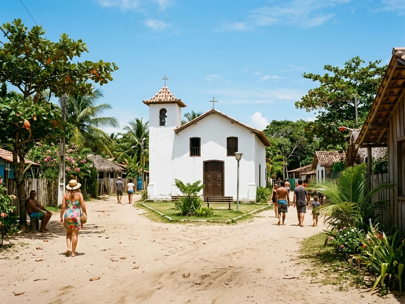 Um roteiro transformador e aprofundado pelo patrimônio imaterial e histórico do vilarejo de Caraíva. 🌊 Ao longo de três dias enriquecedores, o viajante descobre a história colonial através da secular Igreja de São Sebastião e da memória oral preservada por moradores pioneiros. 🏛️ O itinerário destaca uma vivência de grande profundidade antropológica na Aldeia Pataxó Porto do Boi, com rituais, culinária cerimonial e saberes botânicos da Mata Atlântica. 🛖 O percurso também valoriza a gastronomia de raiz baiana e caiçara, as noites de forró de tradição comunitária e a arte ancestral em biojoias e madeiras de descarte, proporcionando uma experiência cultural autêntica e inesquecível.
