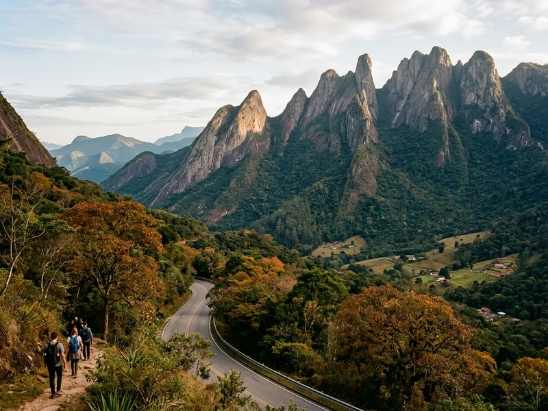 Descubra a rica biodiversidade da serra com este roteiro ecológico de 3 dias planejado para quem valoriza a preservação da vida selvagem. 🌿 Desfrute das trilhas do Parque Nacional da Serra dos Órgãos e da Reserva de Araras, visite produções orgânicas no Brejal e aprecie a culinária da horta à mesa no Vale das Videiras. Uma experiência serena e sustentável sob o clima perfeito do outono serrano! 🍂✨