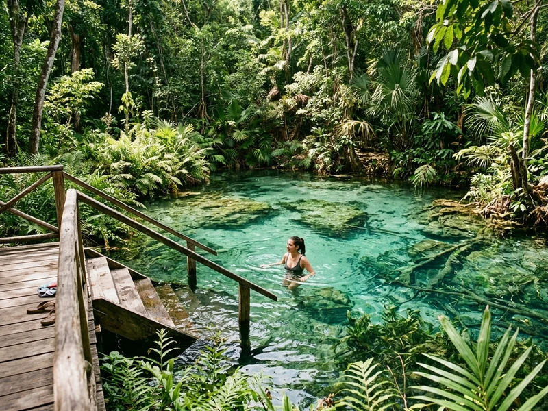 Um roteiro exclusivo de 3 dias dedicado a viajantes conscientes que buscam a essencia viva e pura do Caribe longe do turismo predatorio. O itinerario valoriza santuarios biologicos como a Reserva Ojos Indigenas, lagoas costeiras com passeios de caiaque e cavernas arqueologicas do Parque Nacional Cotubanama. Toda a programacao privilegia guias locais credenciados, gastronomia com ingredientes organicos locais e hospedagem integrada aos manguezais, garantindo baixa pegada de carbono e memorias inesqueciveis. 🍃🦜✨