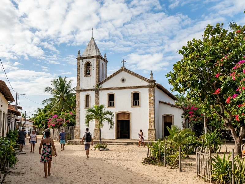Um mergulho profundo na identidade, historia e saberes tradicionais do litoral oeste cearense 🌊. Este roteiro foi desenhado para quem busca transcender o turismo superficial, revelando as memorias dos antigos indigenas Tremembe, a construcao comunitaria da Igreja de Pedra em 1945, o drama historico do soterramento da Velha Tatajuba e a sabedoria secular dos mestres jangadeiros ⛵. Uma experiencia transformadora rica em gastronomia caiçara de raiz, artesanato em carnauba, literatura de cordel e a batida autentica do forro de pe de serra 🎶.