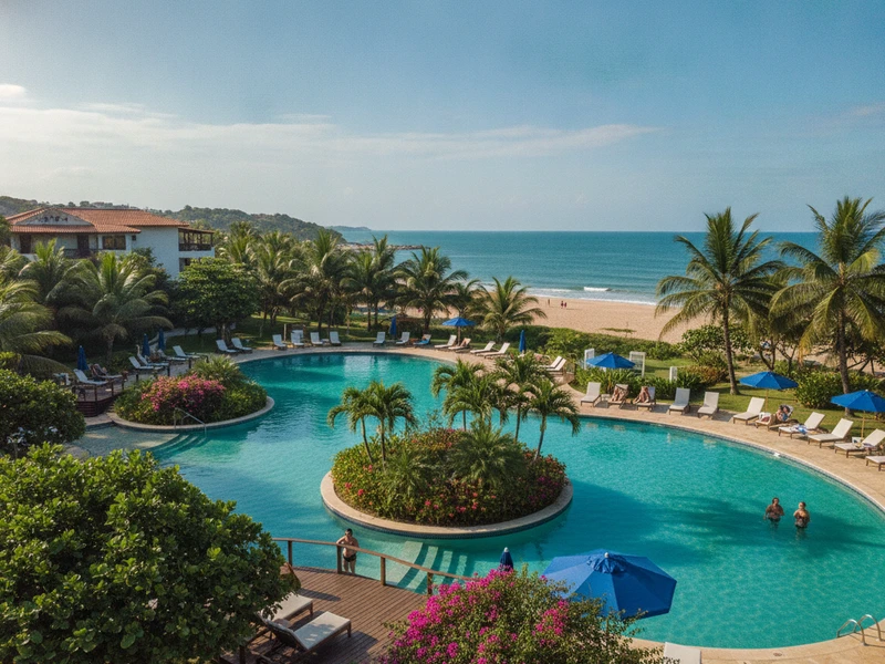 Este roteiro de 3 dias em Porto Seguro, Bahia, foi cuidadosamente planejado para quem busca relaxar e descansar, fugindo do estresse cotidiano. Priorizando um ritmo tranquilo, o itinerário inclui hospedagem em um resort de luxo com infraestrutura completa de bem-estar, como o La Torre Resort All Inclusive. Os dias são preenchidos com experiências suaves, como banhos de mar em praias calmas como a Praia do Mutá, sessões de spa e yoga para harmonizar corpo e mente, e passeios culturais leves pela Cidade Histórica, sempre evitando locais barulhentos ou aglomerados. A gastronomia é de alta qualidade, com refeições no resort e em restaurantes charmosos, garantindo conforto e sabor. Os deslocamentos são curtos e convenientes, permitindo que cada momento seja de puro deleite e renovação. Prepare-se para dias de sol, mar e muita tranquilidade na paradisíaca Porto Seguro! ☀️🌊💆‍♀️