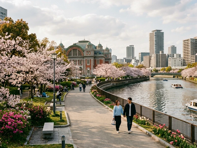 Um roteiro exclusivo desenhado para casais que buscam elegancia, privacidade e momentos memoraveis na primavera japonesa. 🌸 Fuja dos roteiros padronizados e viva a sofisticacao de Osaka atraves de passeios de barco tradicionais e intimistas pelos canais serenos, experiencias sensoriais de spa a dois nas alturas e jantares a luz de velas em restaurantes renomados. 🥂 O roteiro combina contemplacao de cerejeiras floridas em jardins tranquilos, pores do sol inesqueciveis em mirantes panoramicos e noites pontuadas por coqueteis autorais em bares discretos com jazz a meia-luz. Cada detalhe foi concebido para celebrar o amor com tranquilidade e estilo. ✨