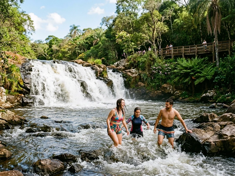 Um roteiro exclusivo planejado sob medida para festejar sem exaustão. Aproveite o charme da primavera desfrutando de tardes tranquilas em piscinas panorâmicas, degustações de alta gastronomia e caminhadas amenas pela orla do rio. Ao entardecer, mergulhe no caloroso corredor noturno da Avenida Mário Pinotti com suas cervejarias premiadas, apresentações musicais e bares repletos de gente animada. Todo o deslocamento noturno privilegia trajetos a pé ou corridas curtas de táxi previamente combinadas, garantindo diversão e segurança ininterruptas.