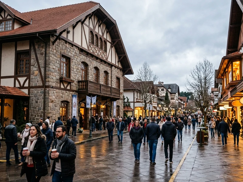 Um roteiro pensado para quem quer viver o lado mais animado e vibrante da serra gaucha durante o inverno! ❄️✨ Com tardes leves e noites cheias de energia, o itinerario privilegia a cena de pubs, clubes e restaurantes festivos, permitindo curtir as melhores atracoes culturais sem abrir mao do descanso previo. Deguste chopes premiados na Rasen Bier, sinta a atmosfera dos festivais no Palacio do Cinema, saboreie carnes nobres com musica ao vivo no Toro e dance ate tarde no Level Lounge e no Hard Rock. Tudo isso equilibrado com conforto termico, traslados pontuais e gastronomia aconchegante! 🎶🍷🔥