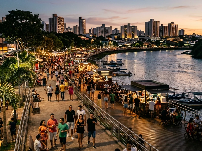 Desenvolvido especialmente para amantes de festas, festivais e intensa vida noturna, este roteiro equilibra dias de descanso relaxante com madrugadas vibrantes em Cuiabá. 🌆 Sem cansaço diurno excessivo, você explora a tradicional Praça Popular, saboreia a culinária cuiabana e o chope trincando do Choppão, relaxa na orla fluvial e mergulha de cabeça nas baladas consagradas como Gerônimo West Music e nos megaeventos da Musiva. 🥂🎉 Uma imersão festiva inesquecível com transporte seguro e clima contagiante!