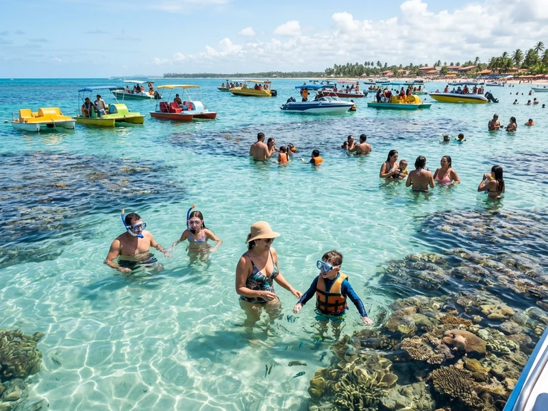 Um roteiro cuidadosamente elaborado para familias que buscam descansar e viver momentos memoraveis juntos. O planejamento combina passeios acessiveis em catamara ate as incriveis piscinas naturais 🐠, parques interativos seguros como o Eco Park Sol e Mar 🦜, e praias de aguas calmas e rasas como Antunes e Barra Grande. Os deslocamentos sao curtos e realizados de carro, garantindo pontualidade e zero cansaco excessivo. Para preservar o bem-estar de criancas e idosos, as tardes contam com pausas estrategicas para repouso no resort 🏖️, aliando lazer de alta qualidade a uma gastronomia acolhedora e acessivel.