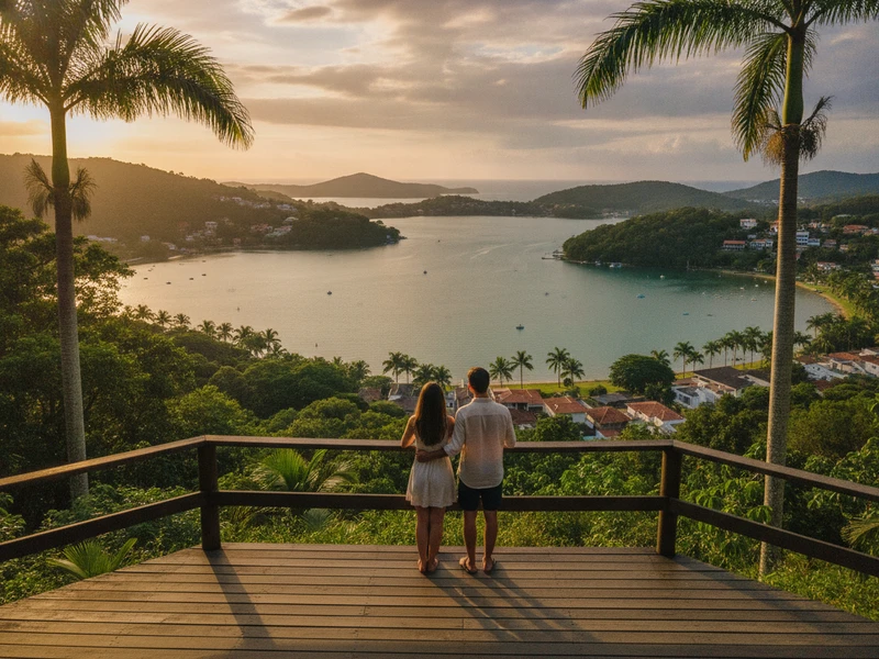 Este roteiro de 3 dias em Florianópolis foi cuidadosamente planejado para casais que buscam uma experiência romântica e intimista na Ilha da Magia. Priorizamos momentos especiais, longe das multidões, com foco em gastronomia de alta qualidade, paisagens deslumbrantes e bem-estar. O casal desfrutará de acomodações charmosas com vistas privilegiadas, jantares à luz de velas em restaurantes renomados, um relaxante spa a dois e um inesquecível passeio de barco ao pôr do sol pela Lagoa da Conceição. Cada atividade foi selecionada para criar memórias duradouras, desde a contemplação da vista panorâmica ao entardecer até as caminhadas tranquilas pelas praias. A mobilidade é facilitada para garantir conforto e privacidade, permitindo que o casal se concentre apenas em desfrutar da companhia um do outro e dos encantos de Florianópolis. Prepare-se para uma viagem onde o romance e a beleza natural se encontram em perfeita harmonia. 💑✨