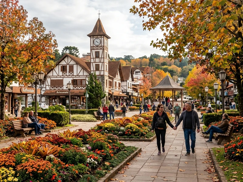 Roteiro mochileiro feito sob medida para explorar Nova Petrópolis com economia, autonomia e autenticidade durante o outono. O trajeto conecta parques históricos preservados, mirantes com pôr do sol inesquecível no Ninho das Águias, praças floridas gratuitas e a rica história rural de Linha Imperial. Com opções de bufê por quilo, lanches típicos e hospedagem em hostel bem localizado, a viagem privilegia caminhadas e linhas de ônibus locais, garantindo liberdade total sem pesar no bolso. 🍁🏕️🥨