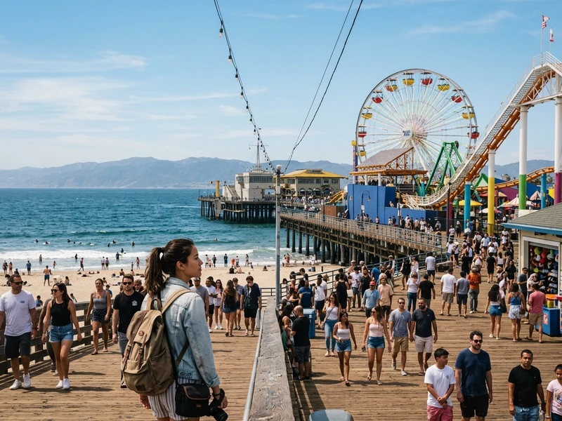 Roteiro sob medida para quem viaja sozinho com seguranca, autonomia e oportunidade de socializacao na California! ☀️ Conecte-se com novas culturas atraves do hostel HI Santa Monica e compartilhe conversas leves nos mercados gastronomicos de Grand Central Market e cafes do Arts District. Explore cenarios iconicos como os Venice Canals, o observatorio Griffith e a vanguarda do museu The Broad sem abrir mao de momentos de contemplacao pessoal. 🌊🎨