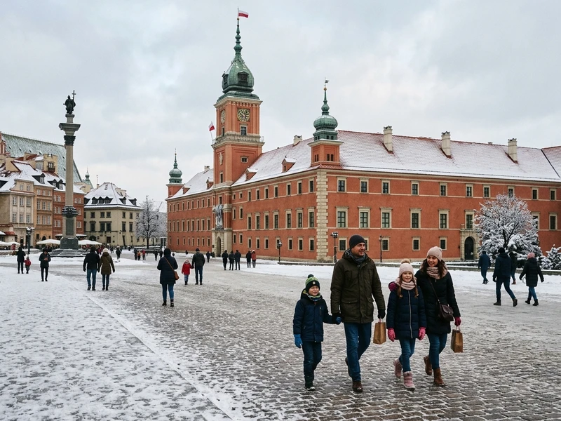 Descubra o encanto acolhedor da capital polonesa em uma viagem pensada especialmente para famílias com crianças e idosos! 🇵🇱❄️ Este roteiro de 3 dias no inverno combina atrações fascinantes e totalmente acessíveis, desde o majestoso Castelo Real até as experiências interativas do Centro de Ciências Copérnico. Desfrute de caminhadas leves pelo centro histórico iluminado, saboreie chocolates quentes artesanais e encante-se com o espetáculo do Jardim Real de Luzes em Wilanów. Tudo em um ritmo tranquilo e equilibrado, com transporte confortável, paradas frequentes para descanso e deliciosa gastronomia típica que aquece os dias frios. Uma experiência memorável, segura e cheia de carinho para todas as gerações! 🏰✨