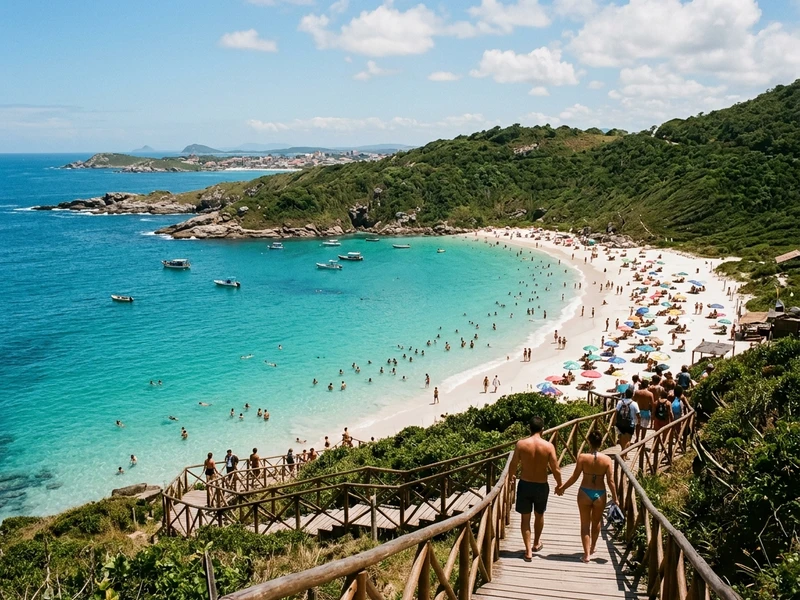 Um roteiro exclusivo de 3 dias pensado especialmente para casais que buscam romance, aconchego e cenários naturais deslumbrantes. Fuja dos passeios tumultuados e viva momentos a dois navegando em lancha privativa pelas águas mais transparentes do Brasil, apreciando pores do sol lendários nos mirantes do Pontal e relaxando com massagens a dois. A culinária local brilha em jantares intimistas à luz de velas com o melhor dos frutos do mar, enquanto a hospedagem charmosa oferece o refúgio perfeito para recarregar as energias. Uma experiência apaixonante e inesquecível no litoral fluminense! 🥂🌅✨
