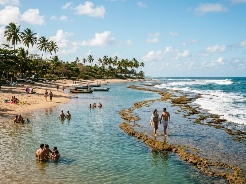 Um roteiro exclusivo de 3 dias desenhado para casais que buscam momentos de conexão, alta gastronomia e romance à beira-mar 🌅. Inclui passeios privativos de barco pelas águas douradas do Rio Pojuca, mergulho a dois em piscinas de coral cristalinas, rituais de spa relaxantes e jantares à luz de velas em ambientes intimistas no coração da vila 🍷🌿. O entardecer ganha moldura perfeita nas ruínas históricas do Castelo Garcia D'Ávila e no emblemático farol, garantindo memórias inesquecíveis a cada instante.