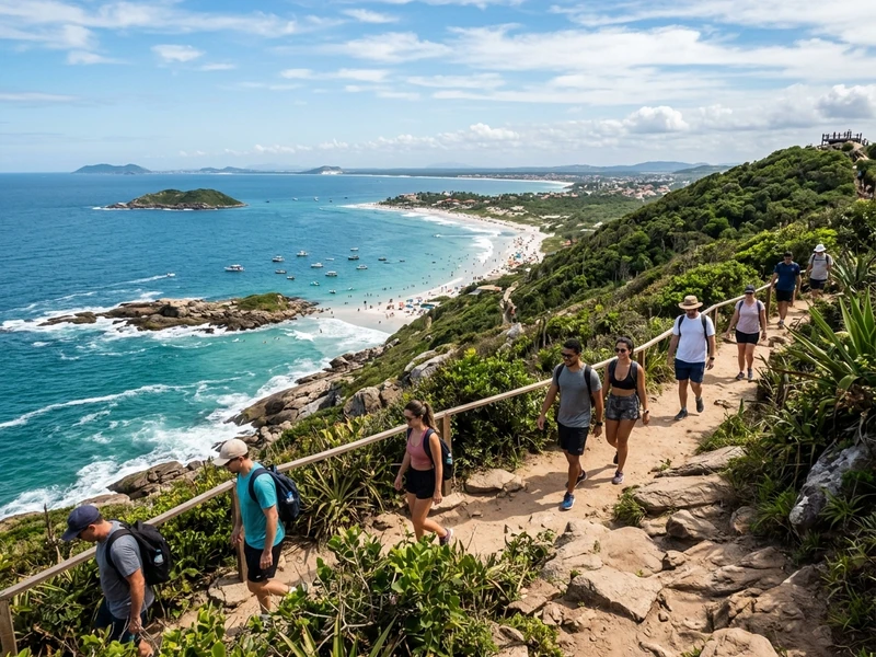 Um roteiro imersivo e sustentavel de 3 dias projetado especialmente para amantes da vida silvestre e ecoturismo. 🌿 Descubra recantos naturais intocados, desde as falesias e vegetacao endemica do Parque Estadual da Costa do Sol ate a rica vida marinha protegida na Ilha do Papagaio. 🐢 Cada etapa foi desenhada com foco em baixo impacto ambiental, guias credenciados, gastronomia com pescado artesanal e trilhas que revelam a autentica biodiversidade da regiao dos lagos.