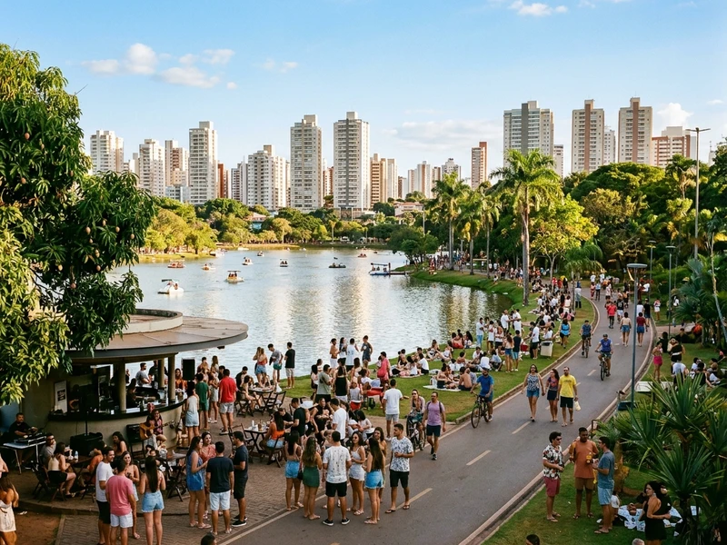 Roteiro dinâmico e focado na pulsante vida noturna de Goiânia! Planejado sob medida para entusiastas de festivais, música ao vivo e grandes festas, o cronograma equilibra tardes relaxantes com noites eletrizantes. Você descobrirá os melhores bares do Setor Marista, viverá noites épicas nas principais baladas da cidade, explorará manifestações culturais urbanas no Centro e terminará com a energia de um grande show ao vivo. Tudo com logística ágil e foco total em segurança e diversão! 🎉🍹